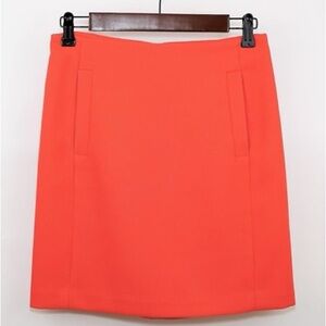 Banana Republic orange Coral pencil Skirt size 6